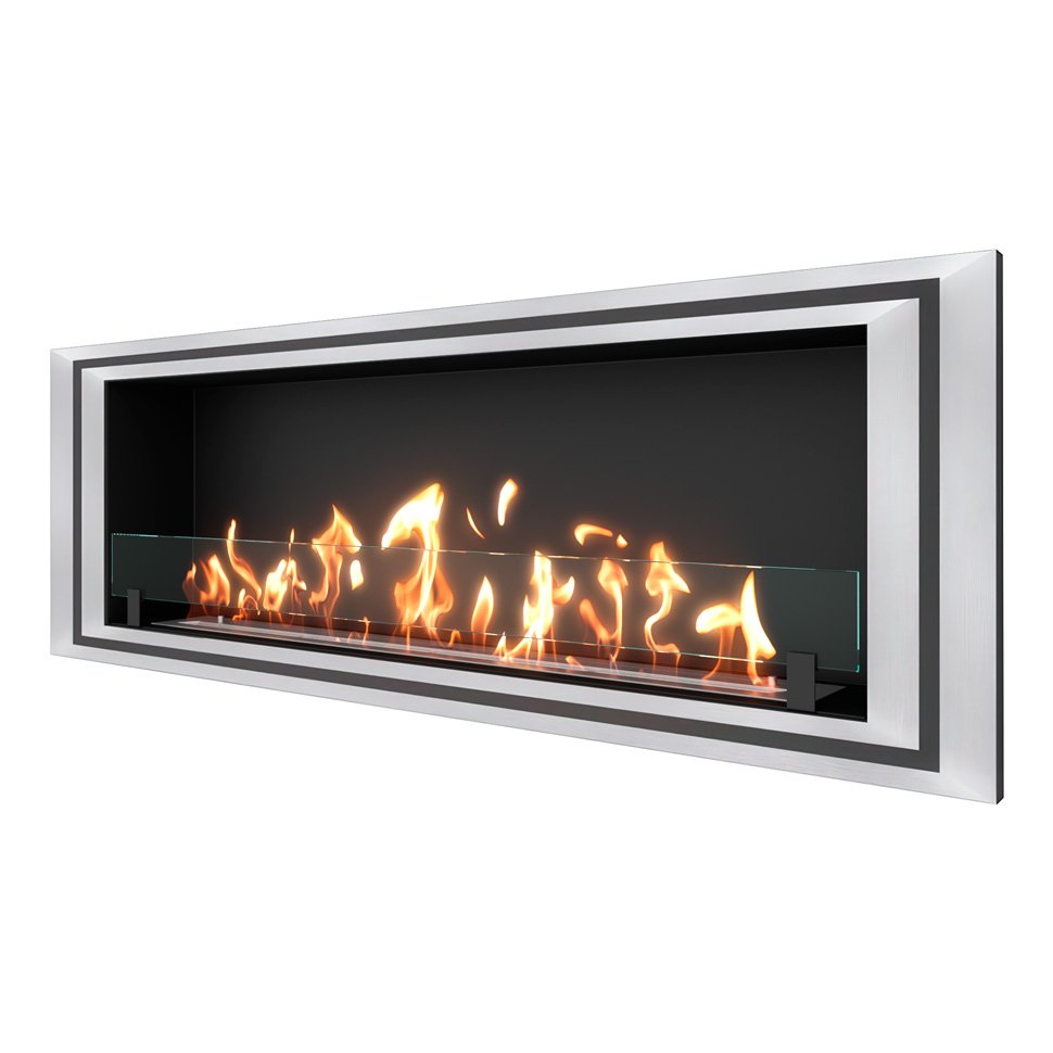 Биокамин встраиваемый SteelHeat LONG-D 1500 XL 