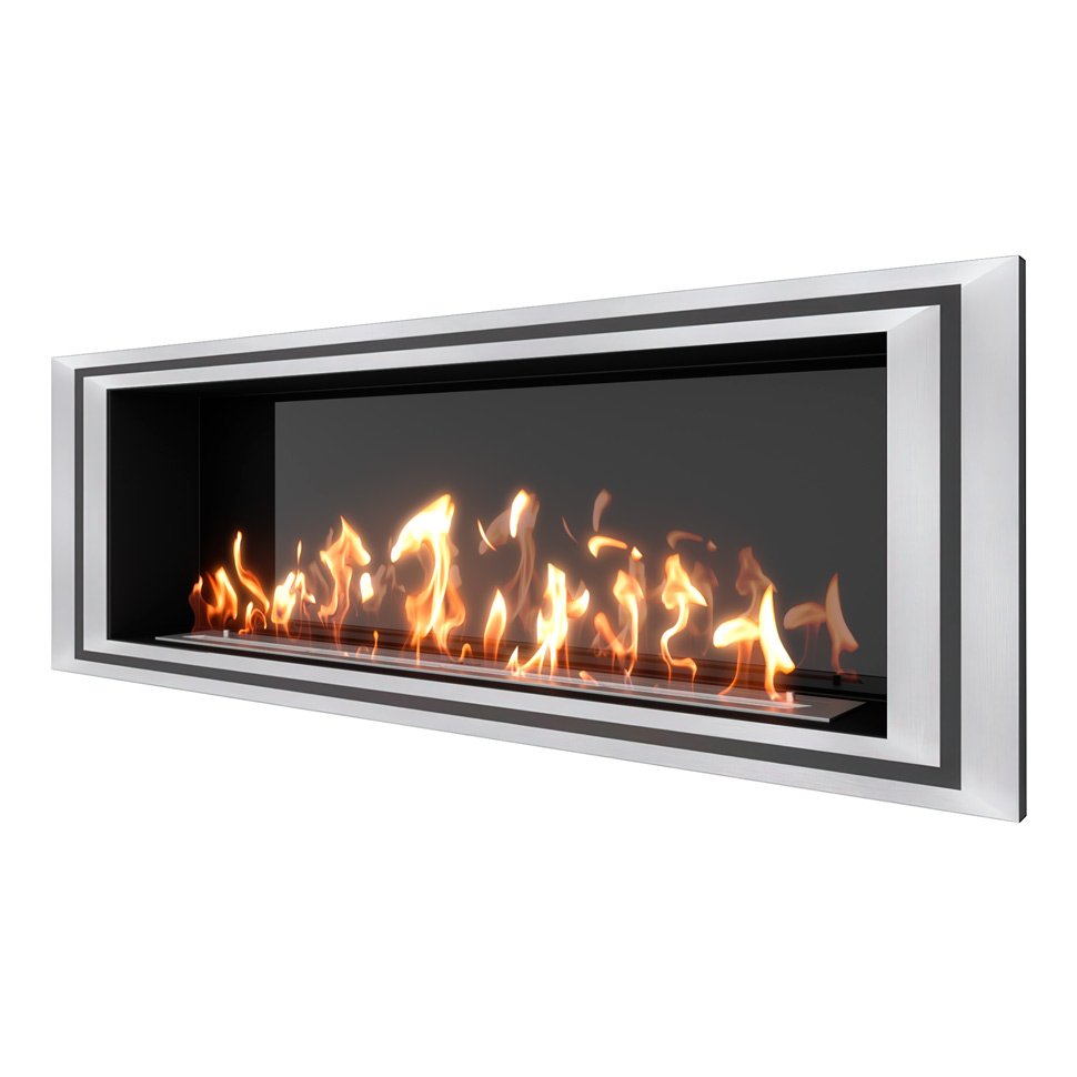 Биокамин встраиваемый SteelHeat LONG-D 1500 XL 