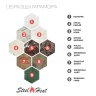 Биокамин в мраморном портале SteelHeat Lada 