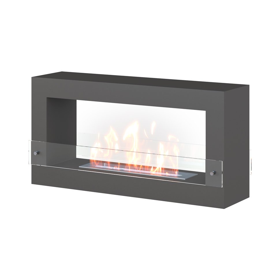 Биокамин SteelHeat FRAME ONE 900 серый 