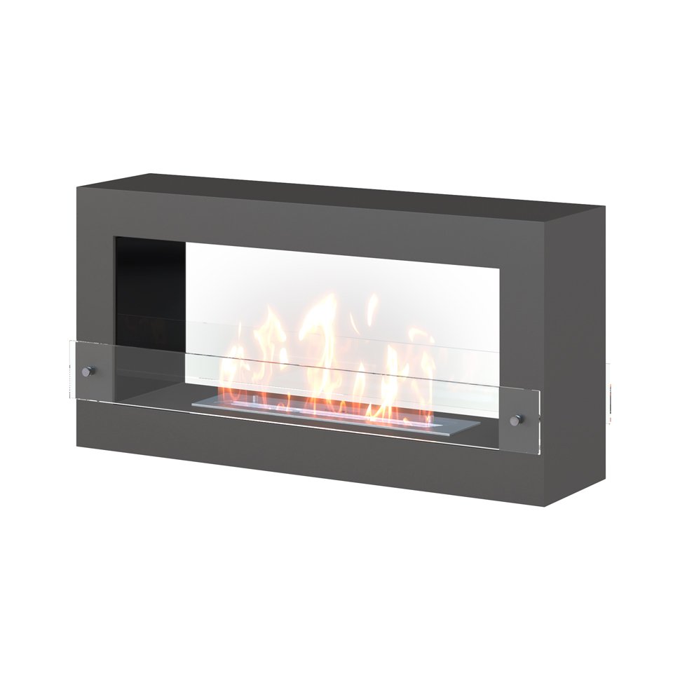 Биокамин SteelHeat FRAME ONE 900 серый 