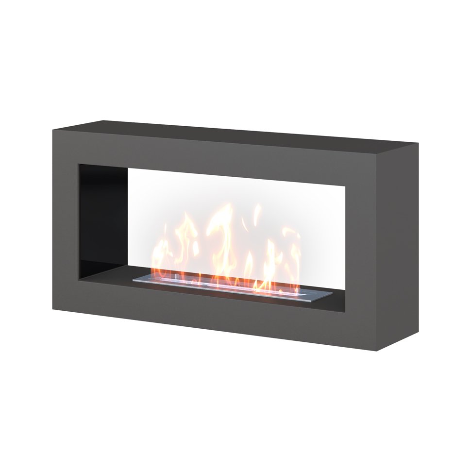 Биокамин SteelHeat FRAME ONE 900 серый 