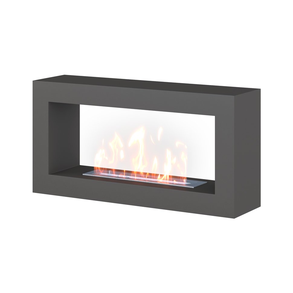 Биокамин SteelHeat FRAME ONE 900 серый 