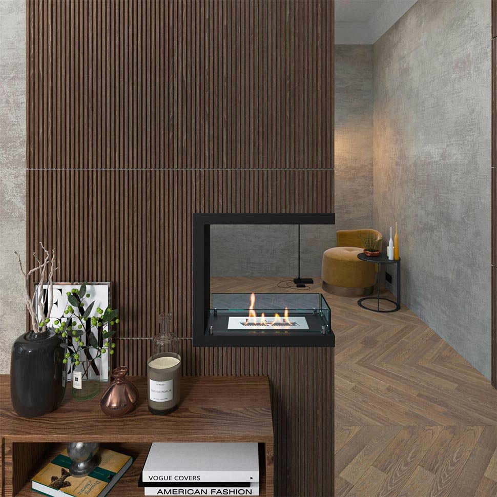 Биокамин торцевой SteelHeat Leader 500 