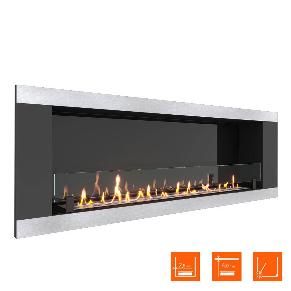 Биокамин в нишу SteelHeat LONG-H 1500 XL