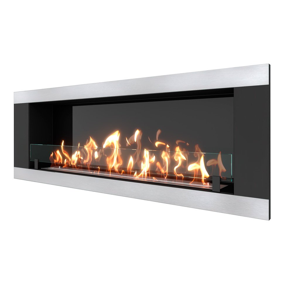 Биокамин встраиваемый SteelHeat LONG-H 1500 XL 