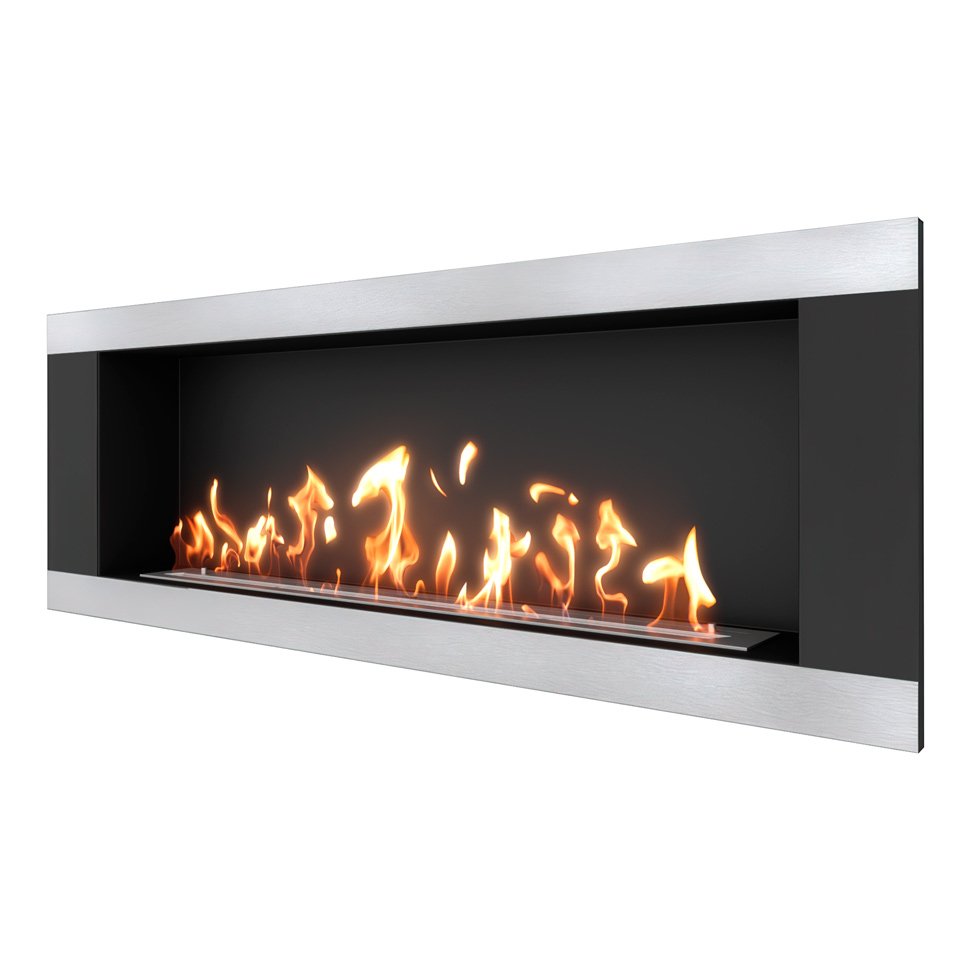 Биокамин встраиваемый SteelHeat LONG-H 1500 XL 