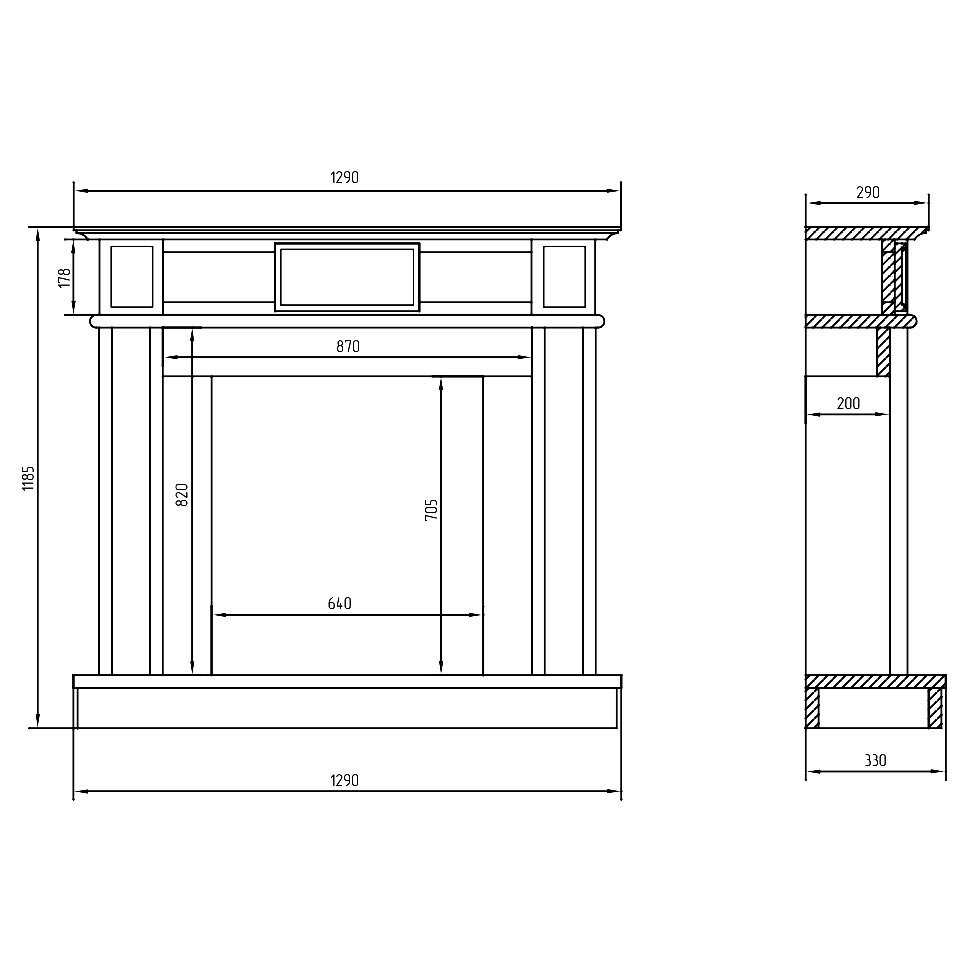 Биокамин в мраморном портале SteelHeat Vienna 