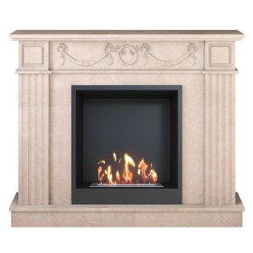 Биокамин в мраморном портале SteelHeat Washington M