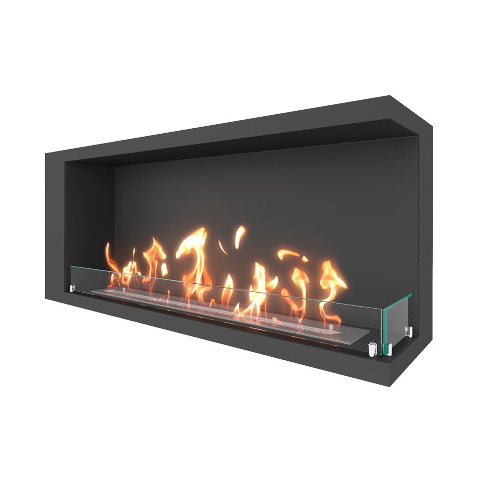 Биокамин угловой SteelHeat LONG 1100 правый 