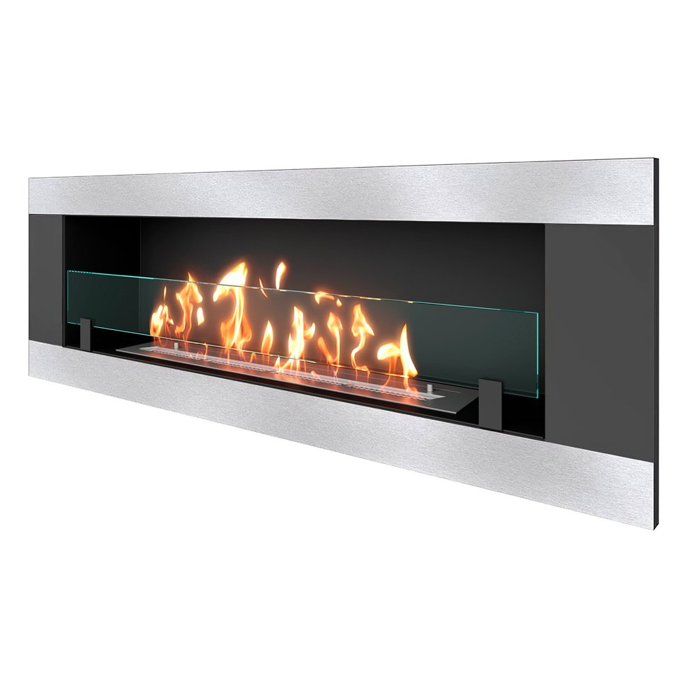 Биокамин встраиваемый SteelHeat LONG-H 1200 Small 