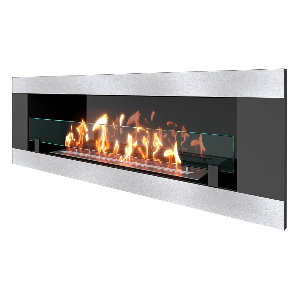 Биокамин встраиваемый SteelHeat LONG-H 1200 Small 