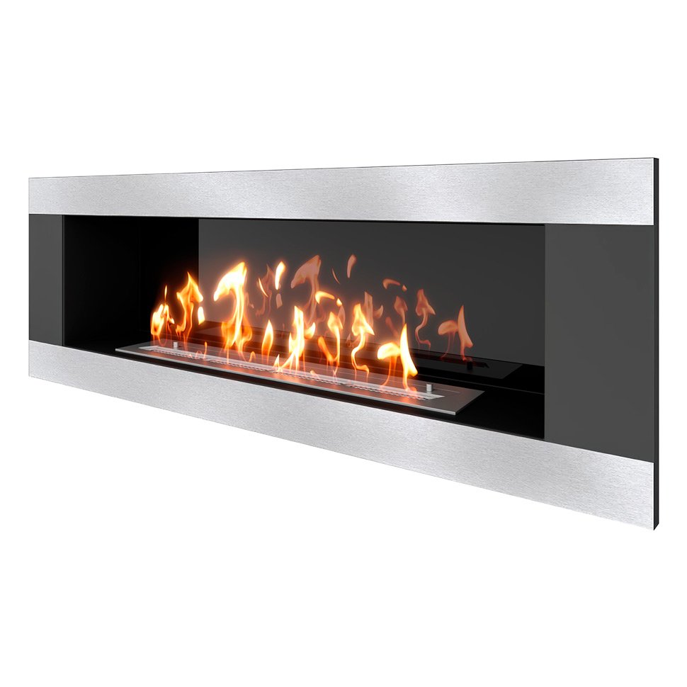 Биокамин встраиваемый SteelHeat LONG-H 1200 Small 