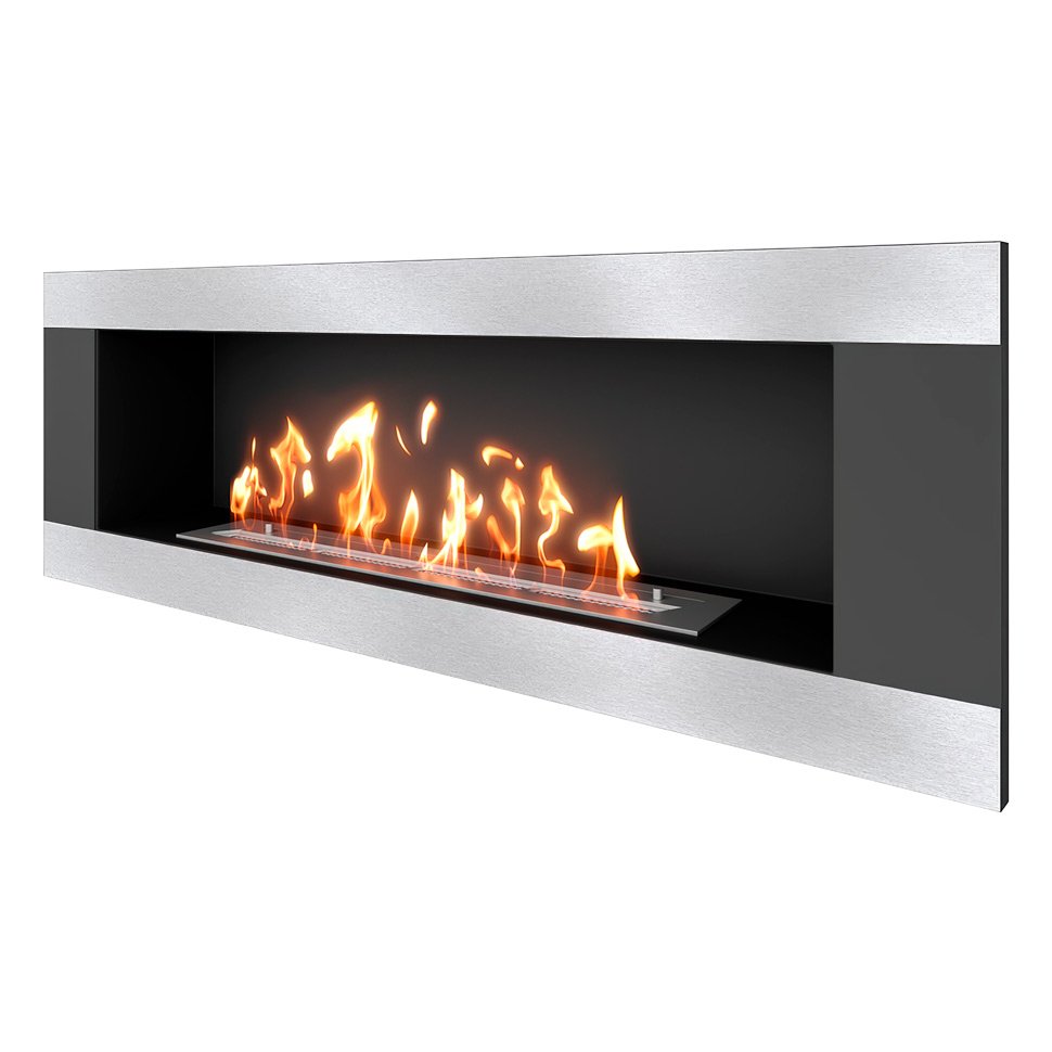 Биокамин встраиваемый SteelHeat LONG-H 1200 Small 