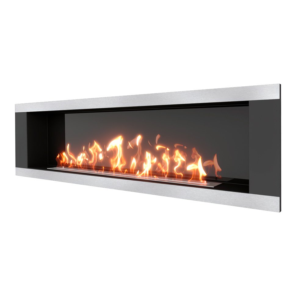 Биокамин встраиваемый SteelHeat LONG-H 1800 