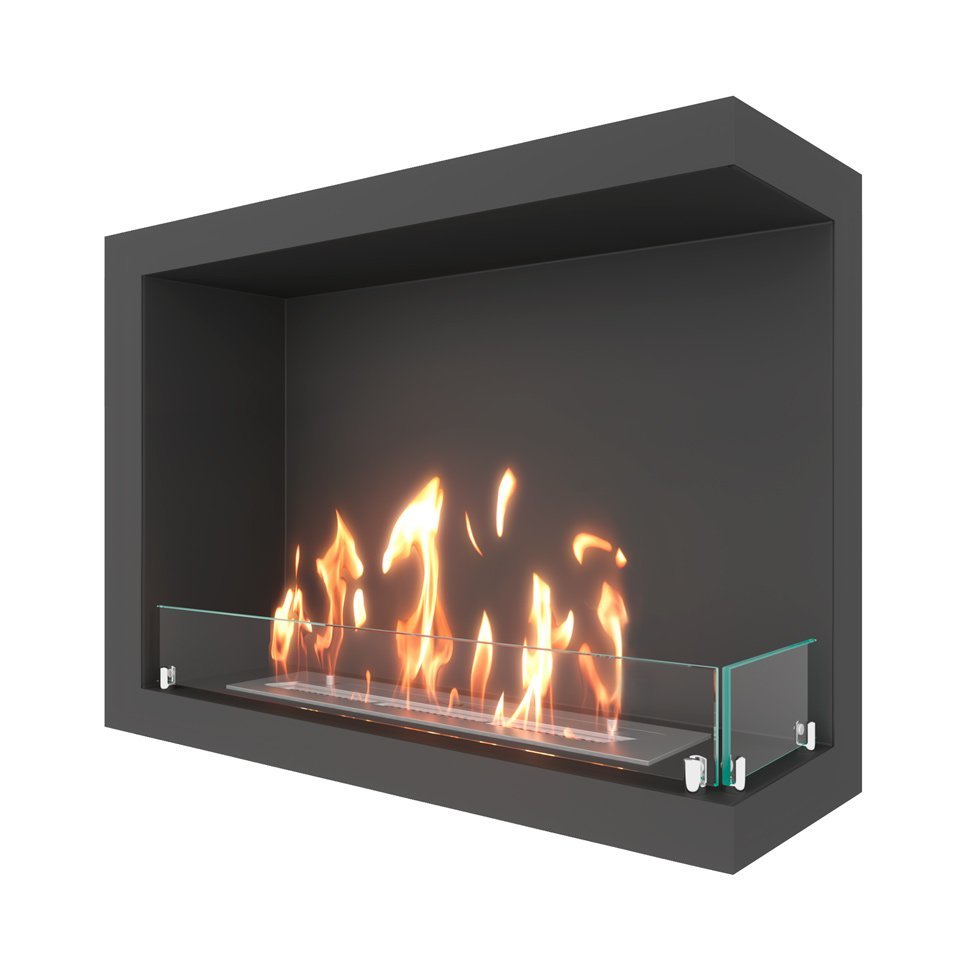 Биокамин угловой SteelHeat ONE 700 правый 