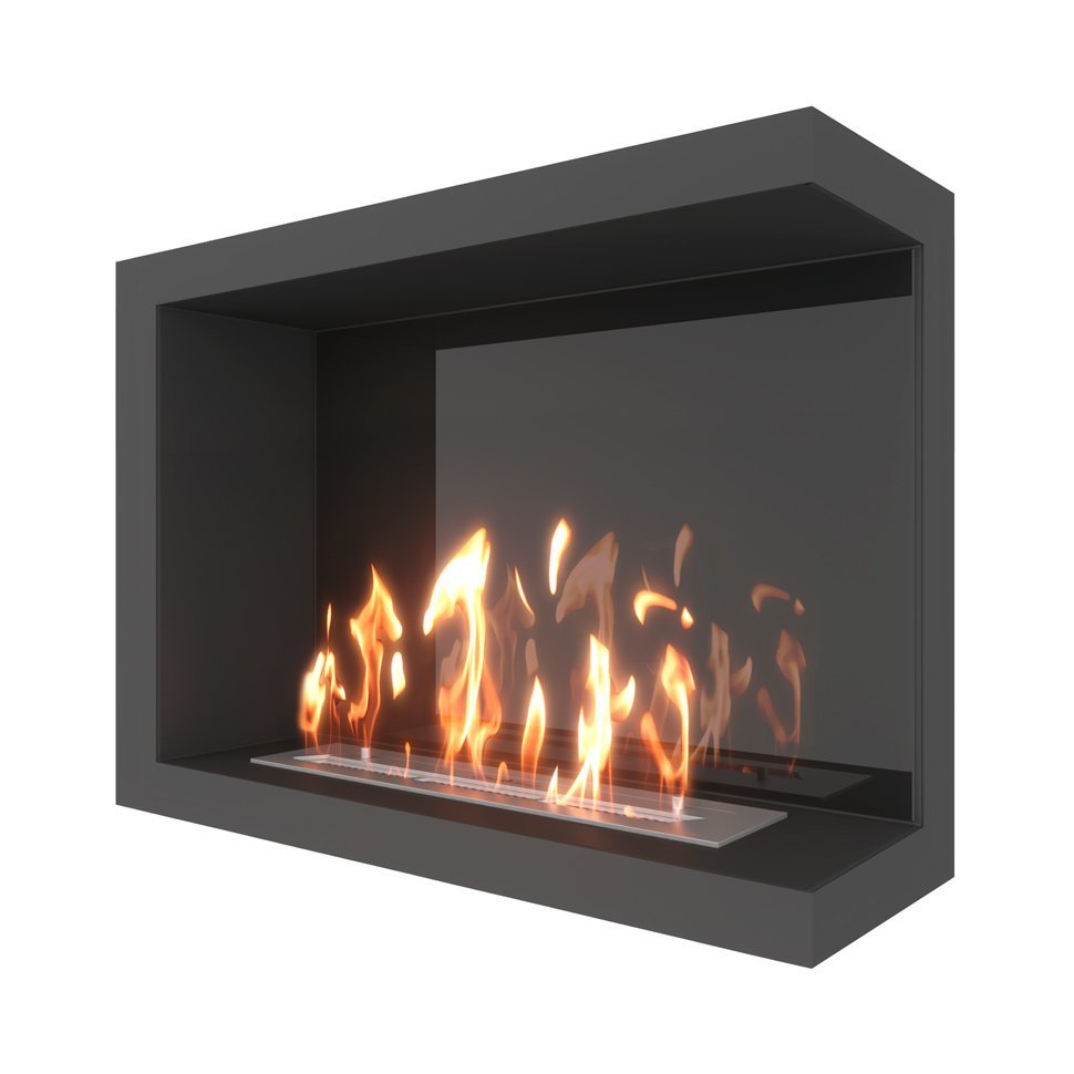 Биокамин угловой SteelHeat ONE 700 правый 