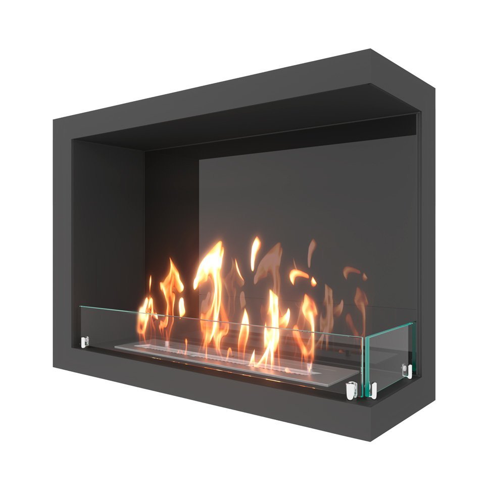 Биокамин угловой SteelHeat ONE 700 правый 