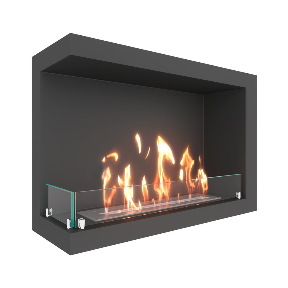 Биокамин угловой SteelHeat ONE 800 левый 