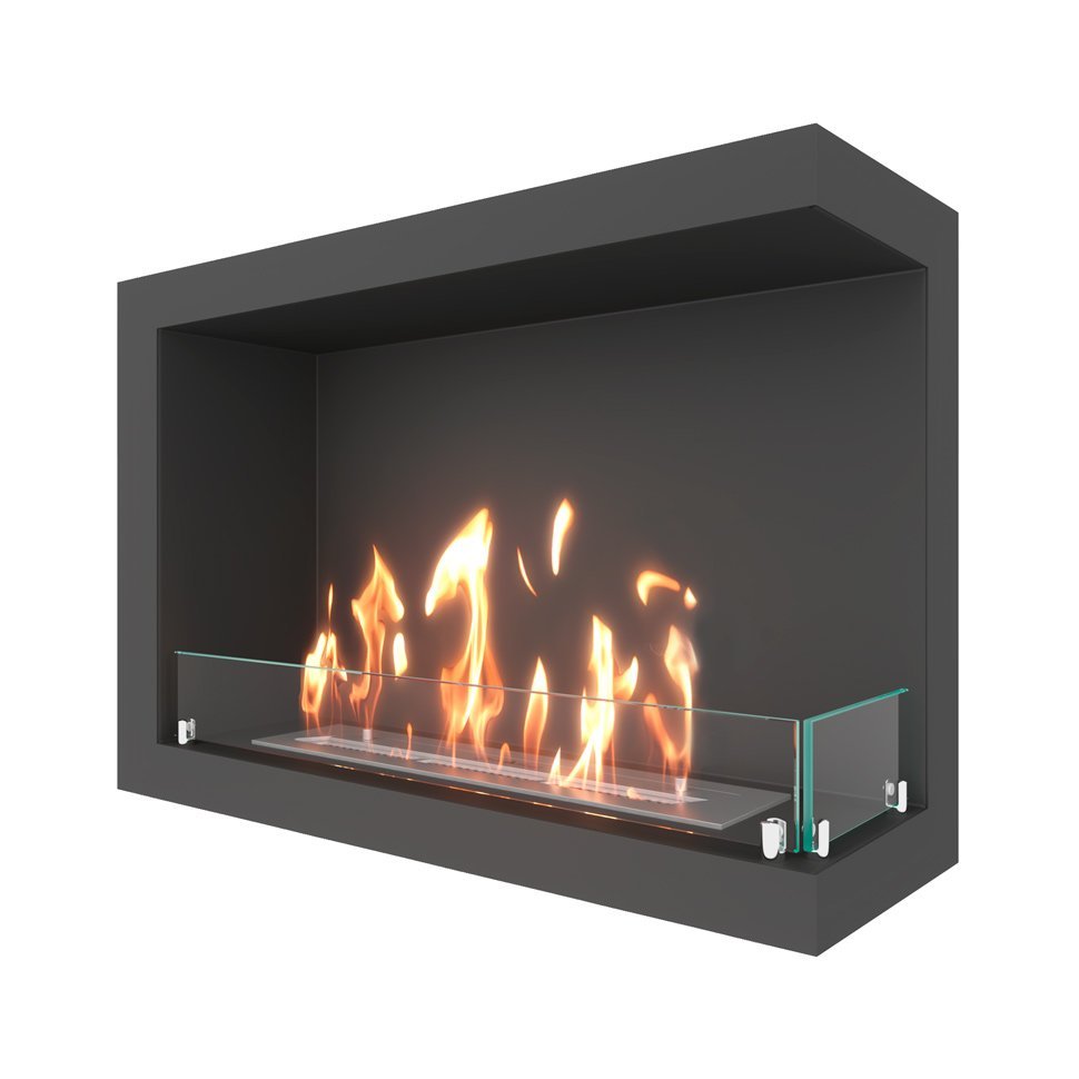 Биокамин угловой SteelHeat ONE 800 правый 