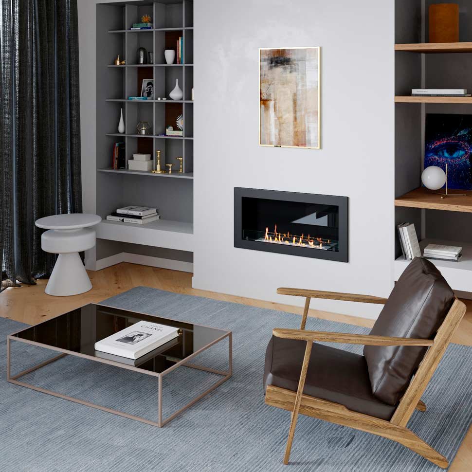 Биокамин встраиваемый SteelHeat ONE 1100 