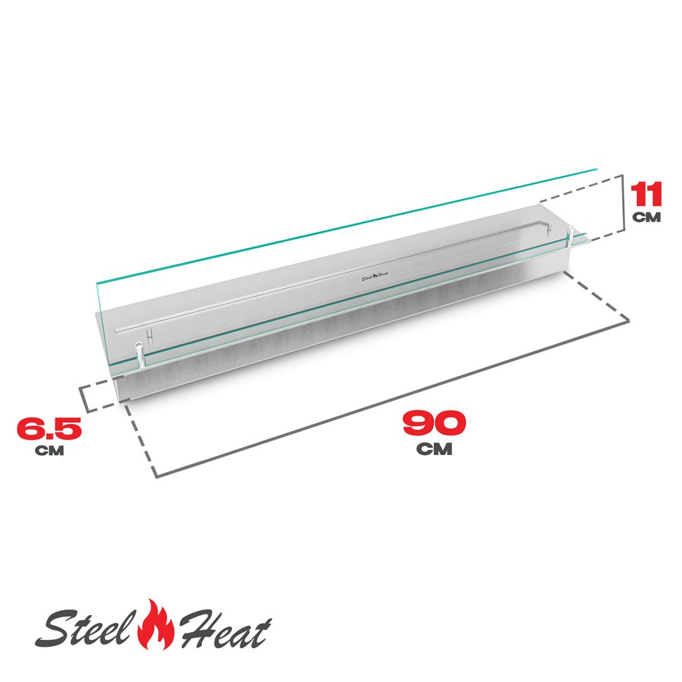Топливный блок SteelHeat LINE GLASS 900 
