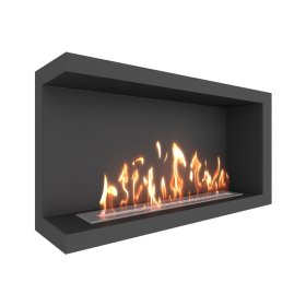 Биокамин угловой SteelHeat ONE 1000 левый