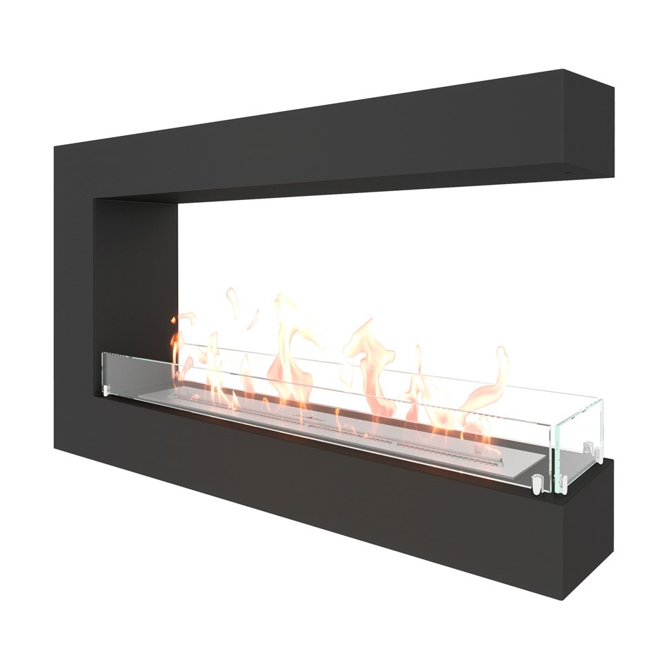 Биокамин торцевой SteelHeat GRAND 1000 