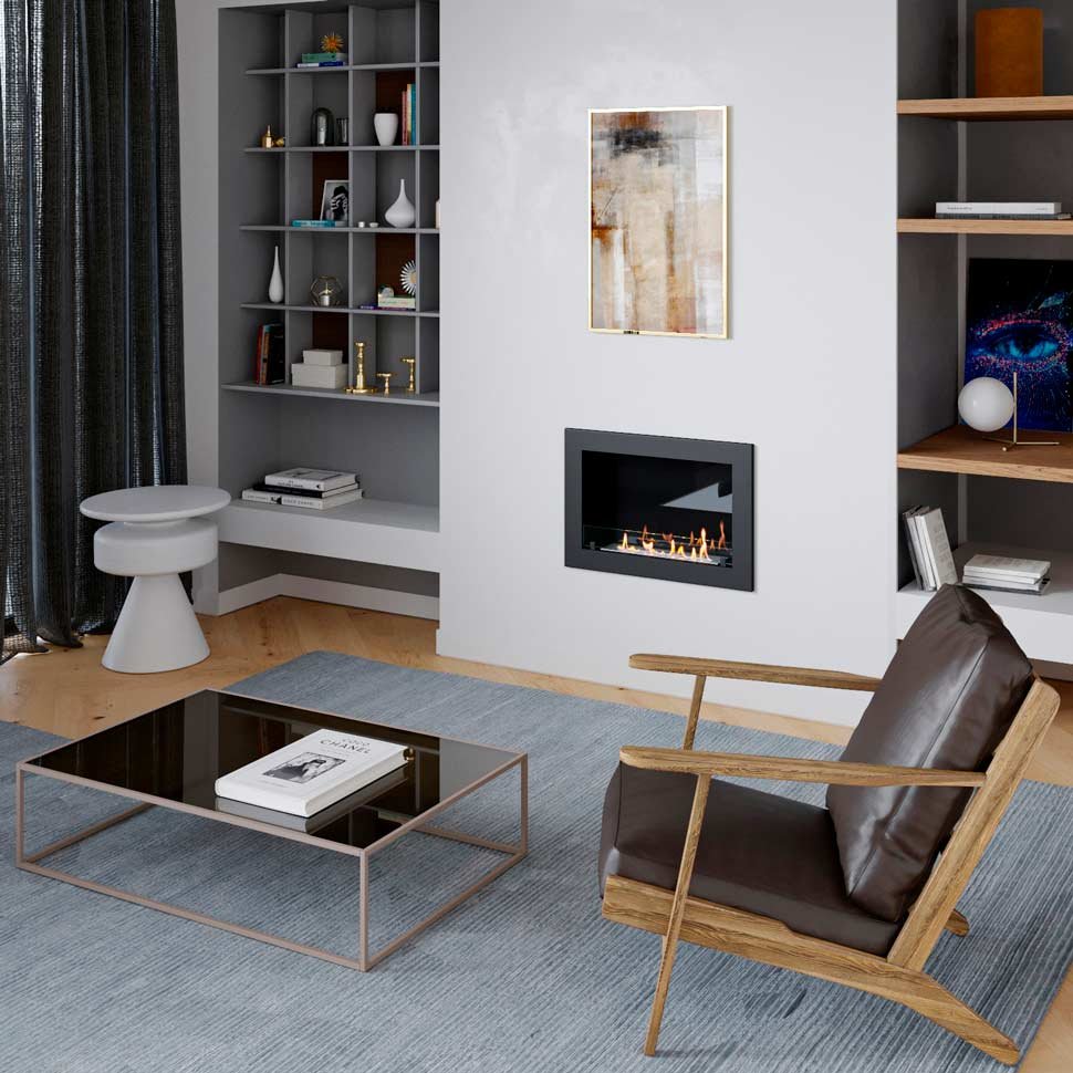 Биокамин встраиваемый SteelHeat ONE 800 