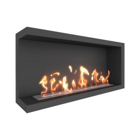 Биокамин угловой SteelHeat ONE 1100 левый