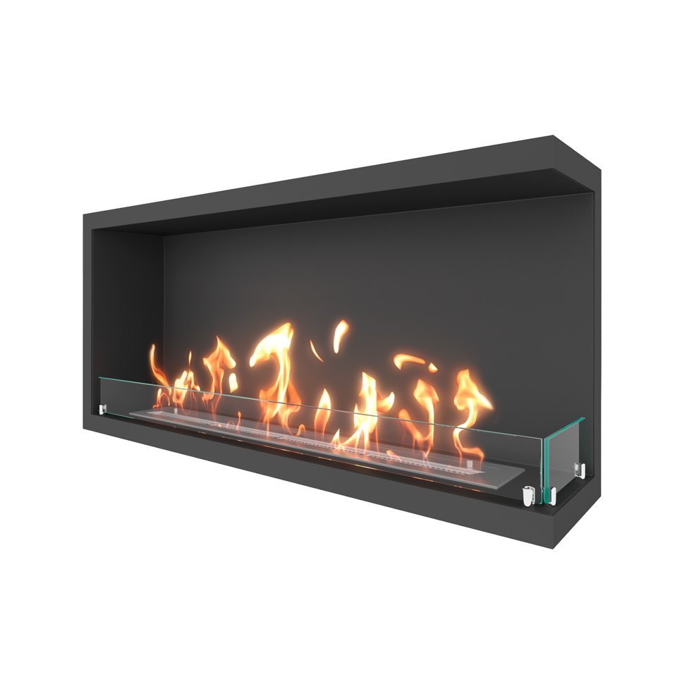 Биокамин угловой SteelHeat ONE 1100 правый 