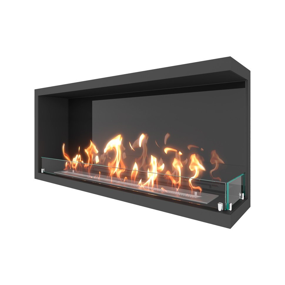 Биокамин угловой SteelHeat ONE 1100 правый 