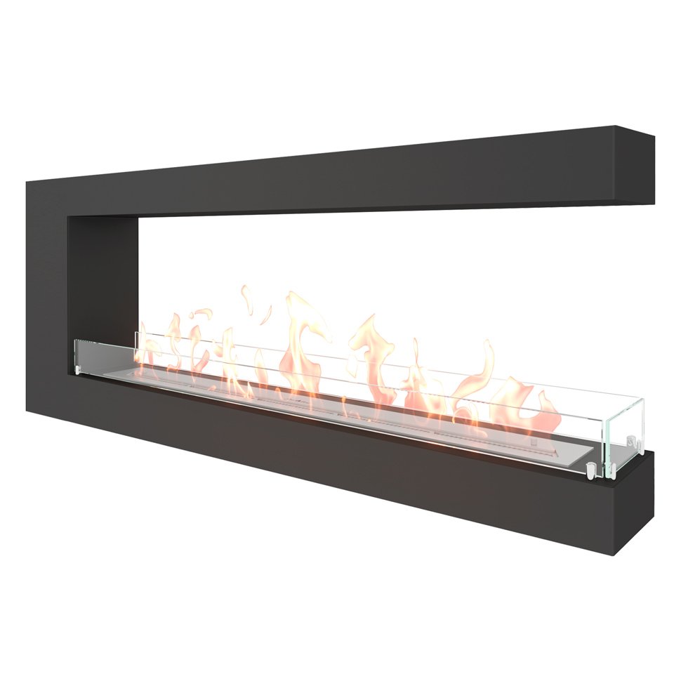 Биокамин торцевой SteelHeat GRAND 1400 