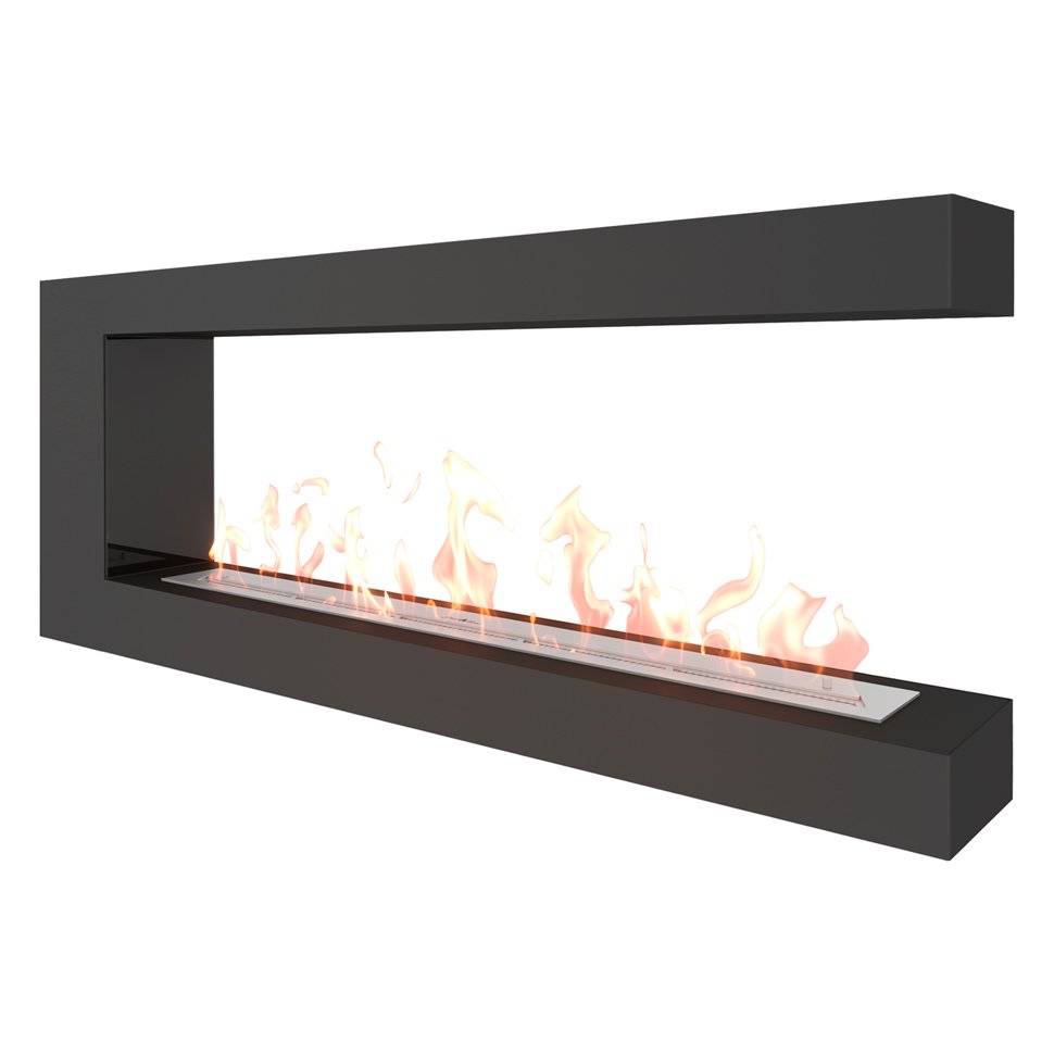 Биокамин торцевой SteelHeat GRAND 1400 