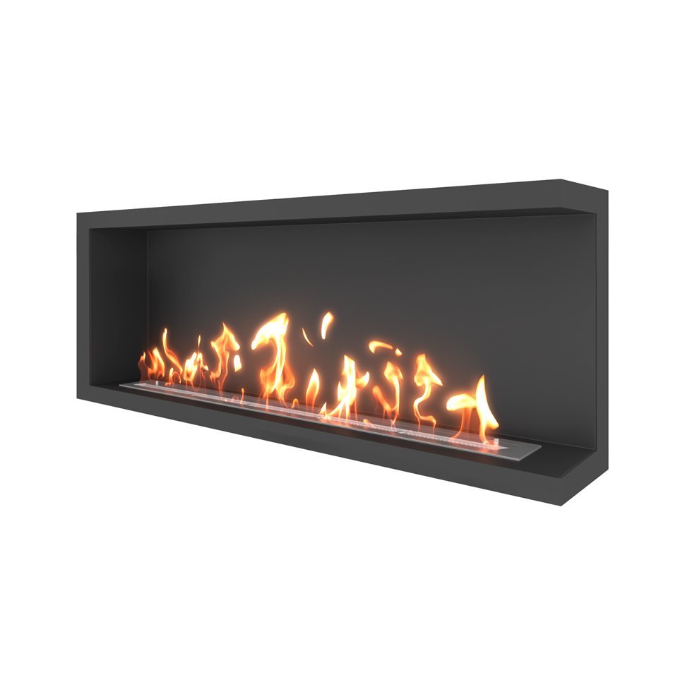 Биокамин угловой SteelHeat ONE 1300 правый 