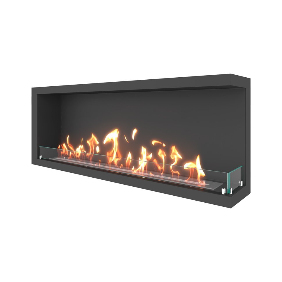 Биокамин угловой SteelHeat ONE 1300 правый 