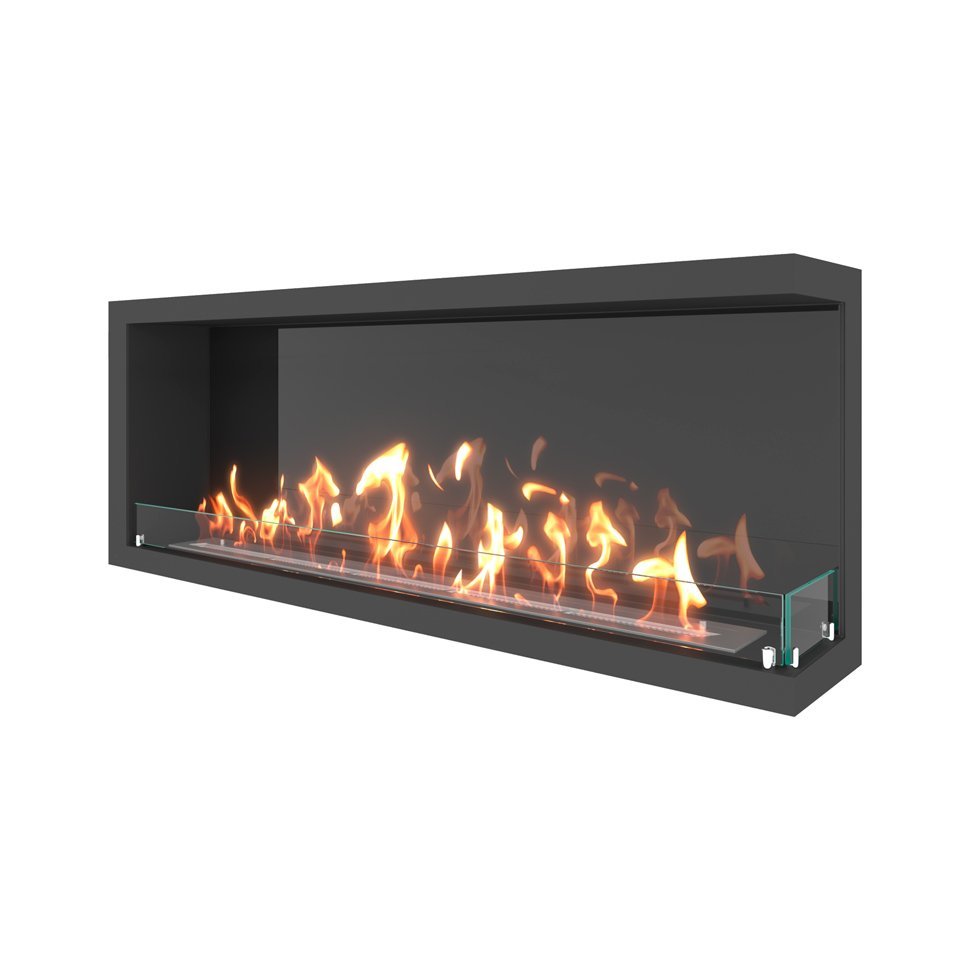 Биокамин угловой SteelHeat ONE 1300 правый 