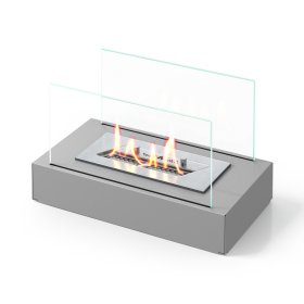 Настольный биокамин SteelHeat VERONA серый