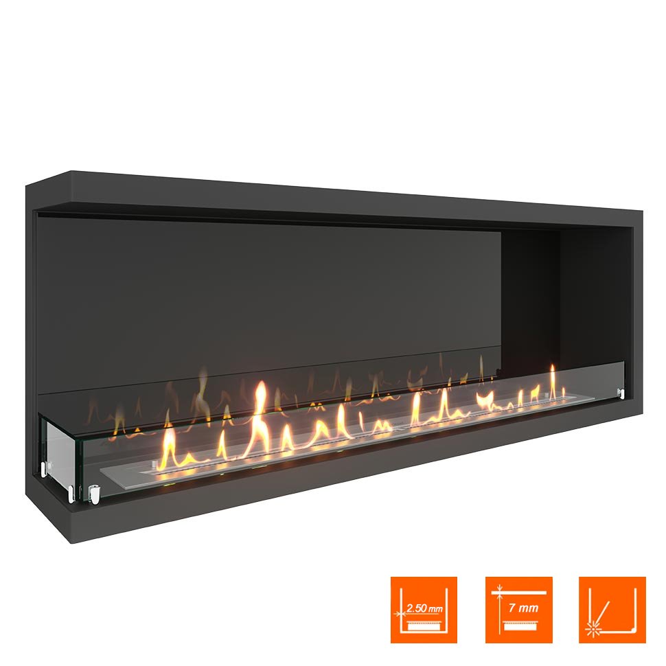 Биокамин угловой SteelHeat Leader 1300 левый 