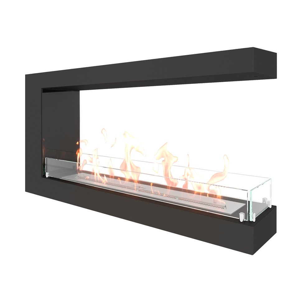 Биокамин торцевой SteelHeat LONG 1000 