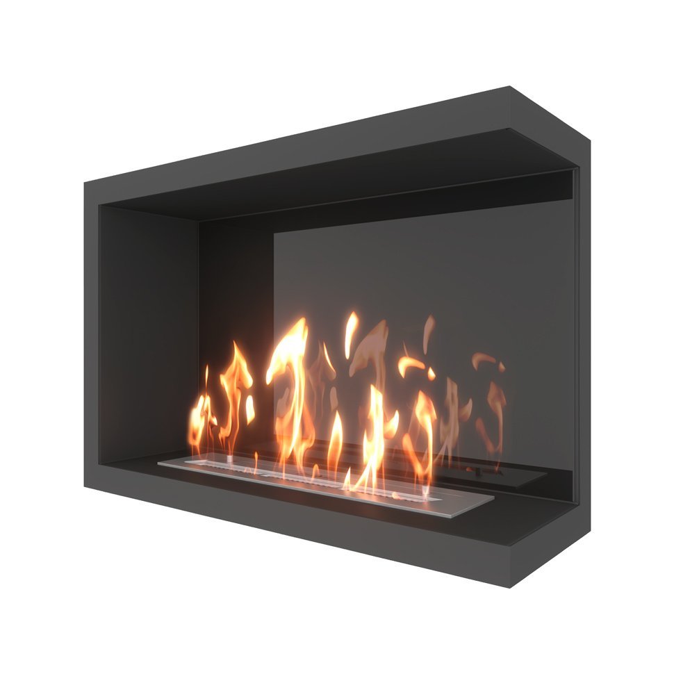 Биокамин угловой SteelHeat Leader 800 правый 