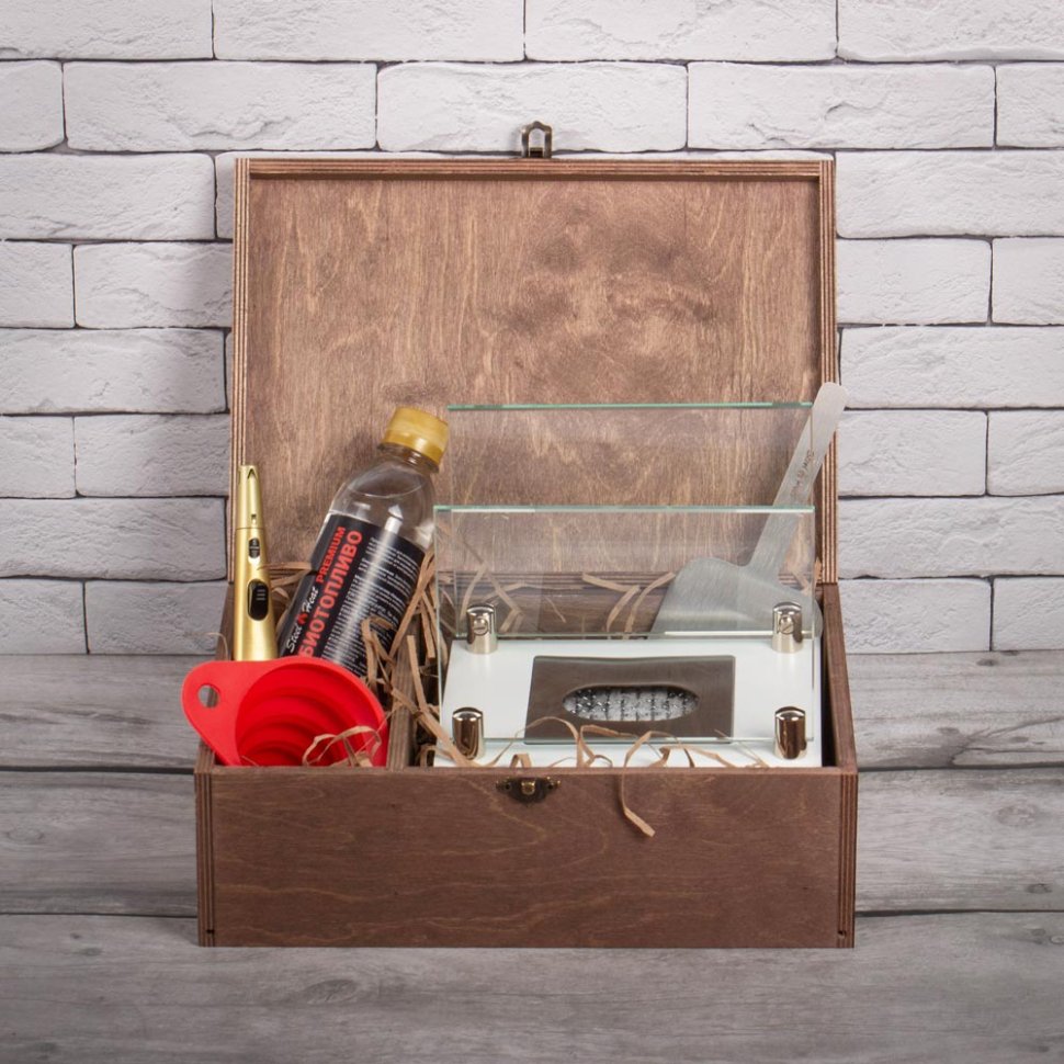 Подарочный набор SteelHeat PREMIUM BOX ALBA Белый + деревянная коробка + стартовый комплект 