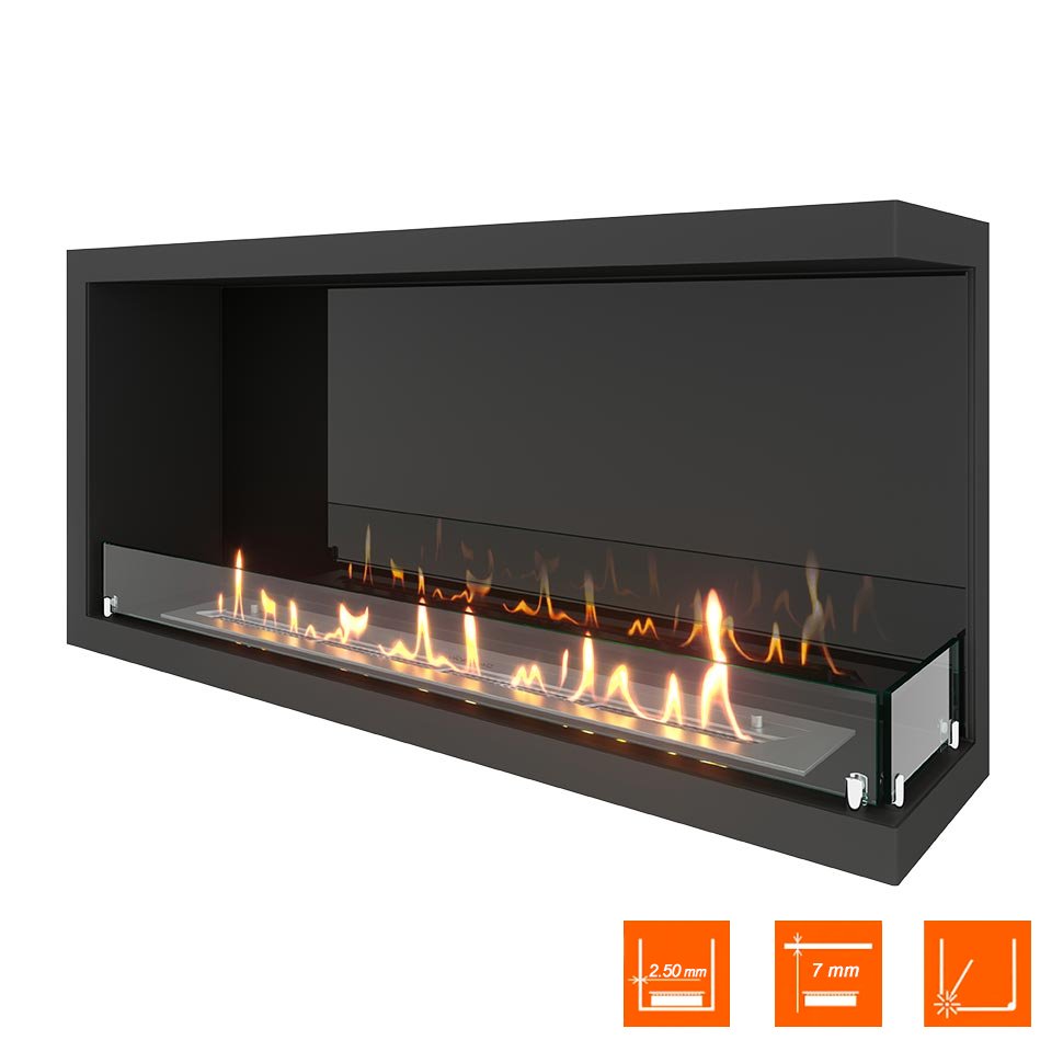 Биокамин угловой SteelHeat Leader 1000 правый 