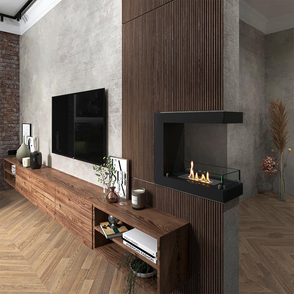 Биокамин торцевой SteelHeat ONE 700 