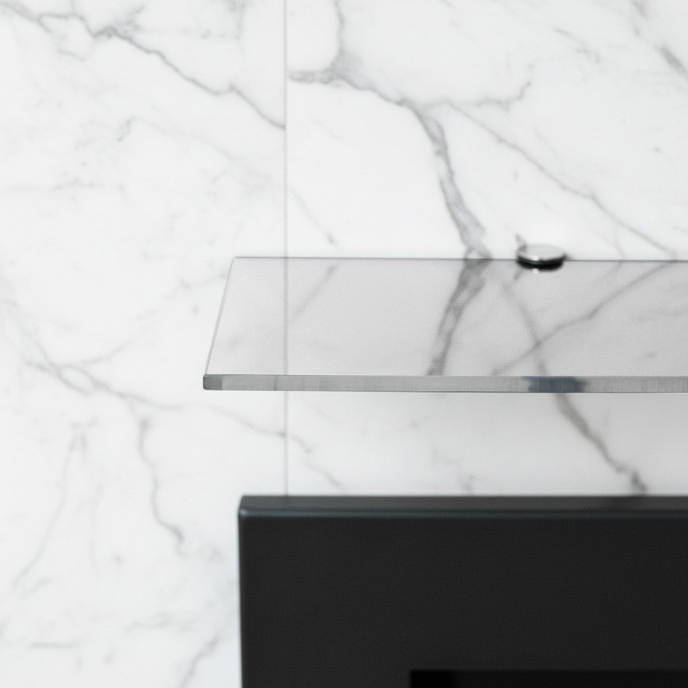 Стеклянная полка для биокамина Opti white 800 