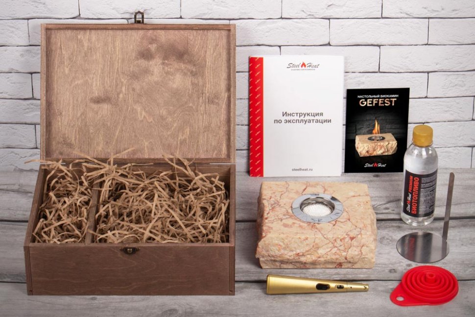 Подарочный набор SteelHeat PREMIUM BOX GEFEST + деревянная коробка + стартовый комплект 