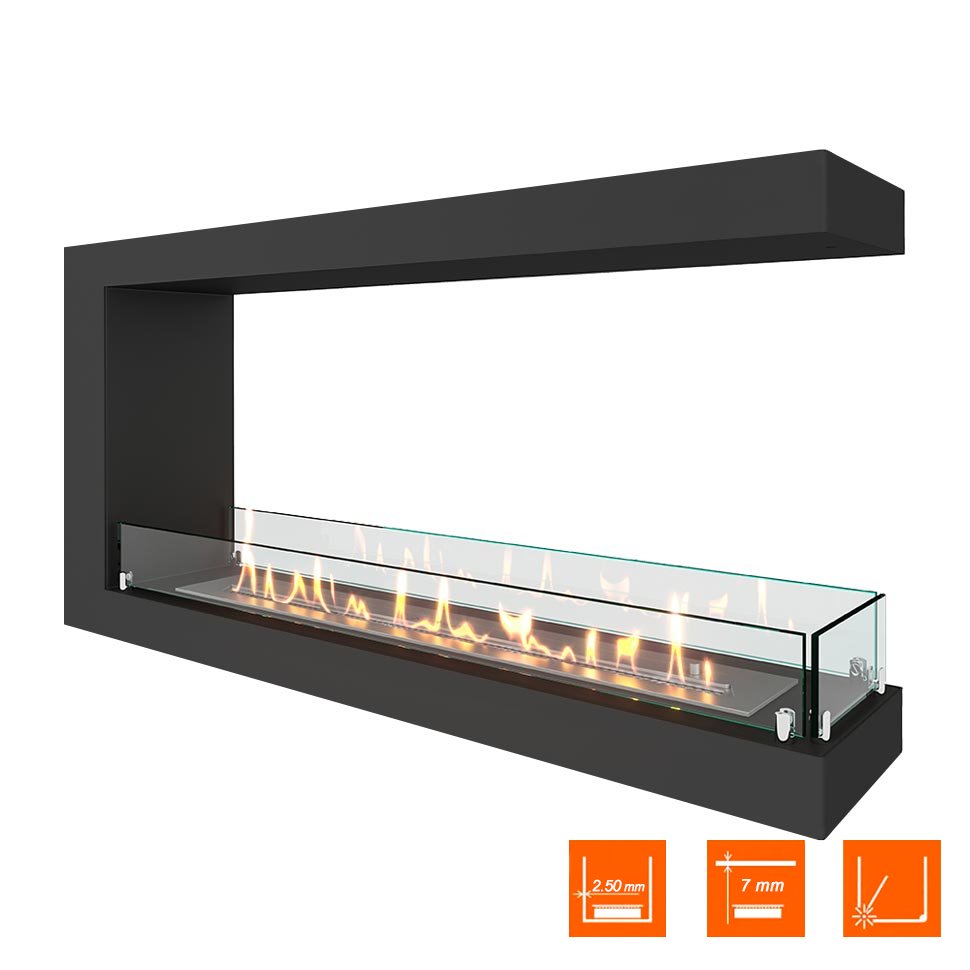 Биокамин торцевой SteelHeat ONE 1100