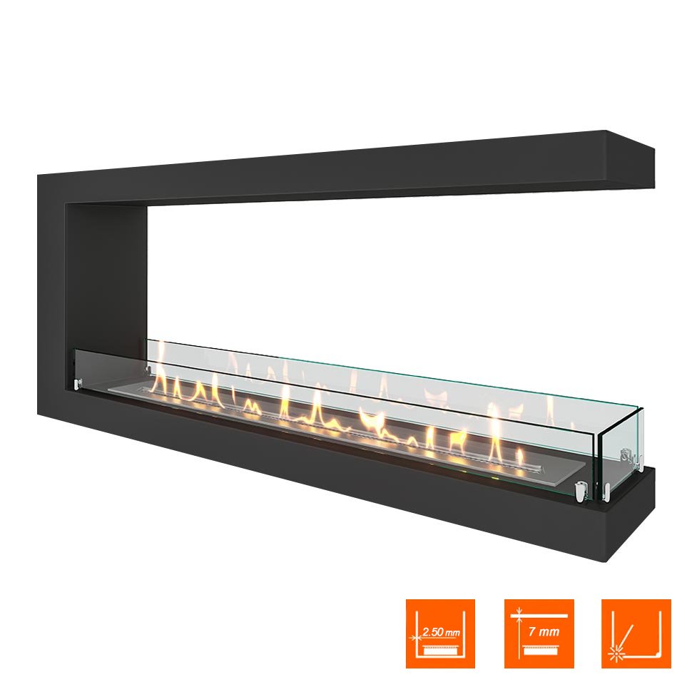 Биокамин торцевой SteelHeat ONE 1300 