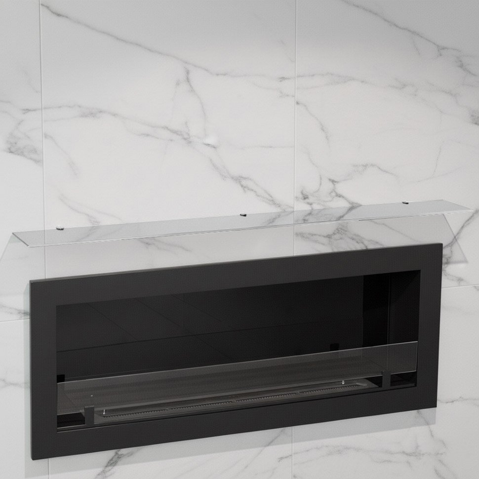 Стеклянная полка для биокамина Opti white 1200 