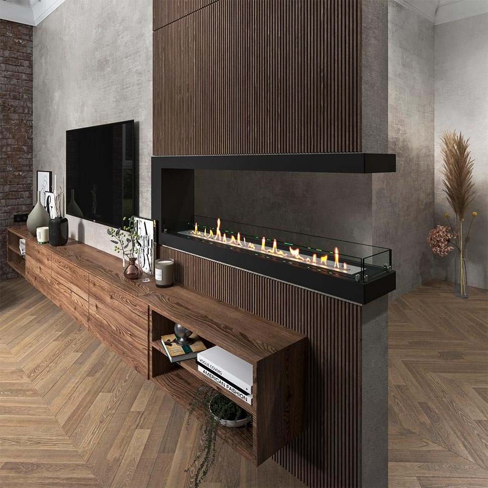 Биокамин торцевой SteelHeat ONE 1400 